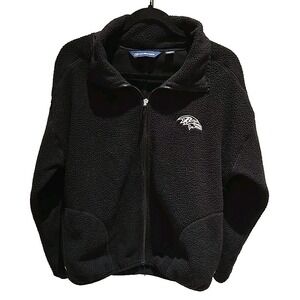 Cutter & Buck Womens Baltimore Ravens Cascade Eco Sherpa‎ Full-Zip Fleece Medium